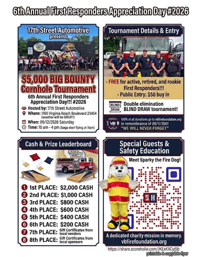 flyer for 6th annual first responders appreciation day #2026